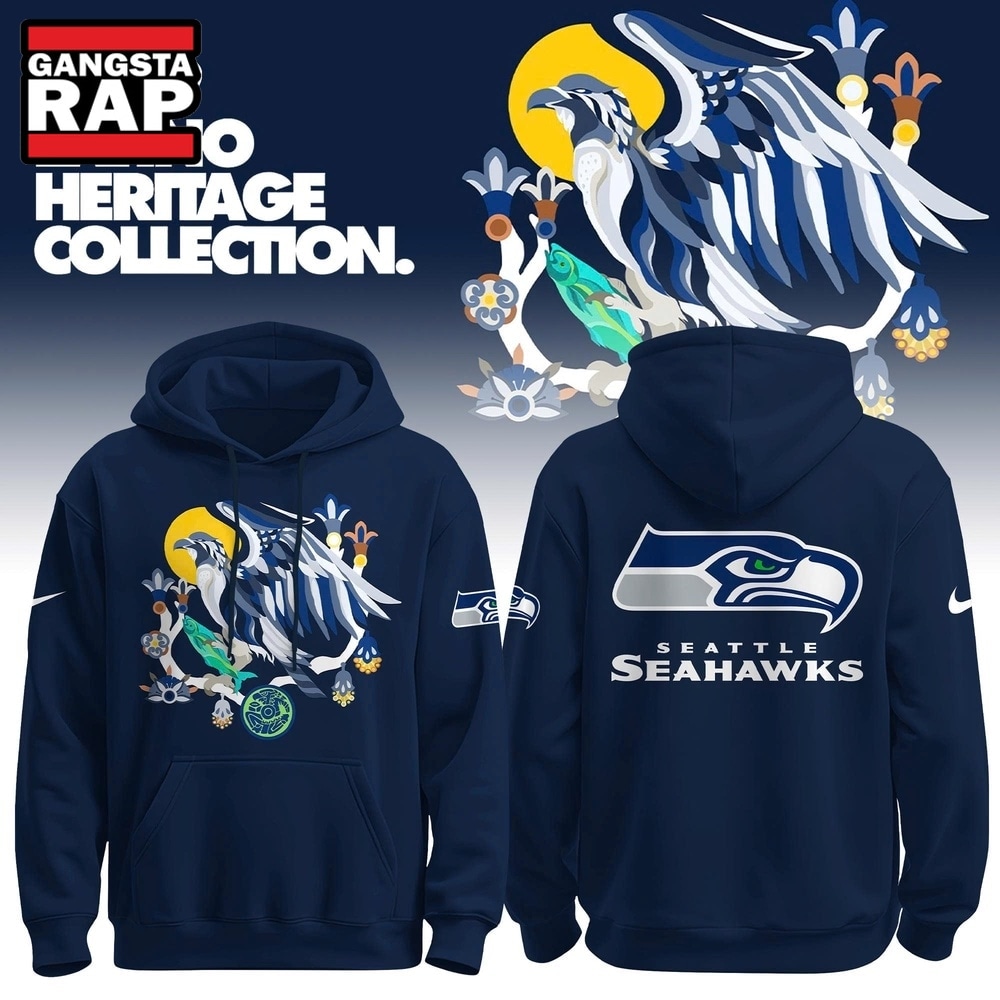 Seattle Seahawks Latino Heritage Limited Edition Hoodie Shirt, Trending Design Shirt Seattle Seahawks Latino Heritage Limited Edition Hoodie Shirt