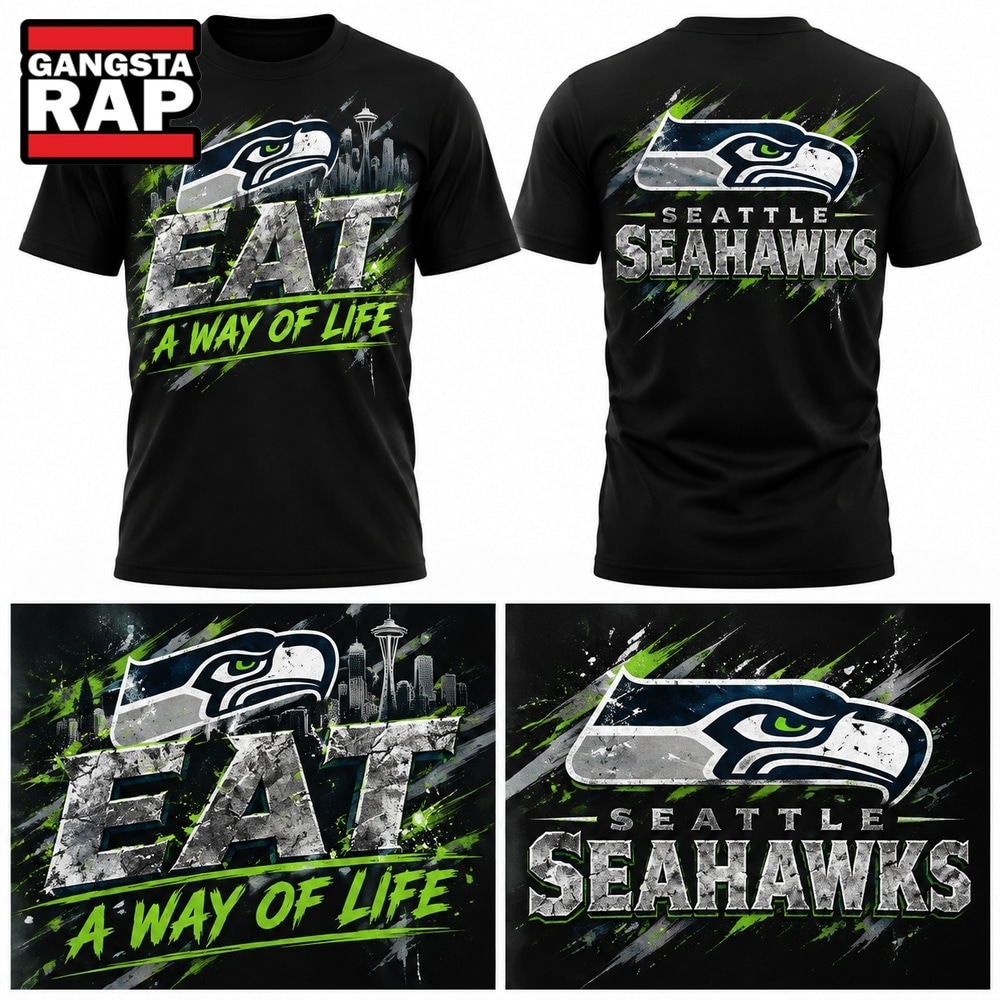 Seattle Seahawks Mike Macdonald Eat A Way Of Life 2026 Graphic T Shirt, Trending Design Shirt Seattle Seahawks Mike Macdonald Eat A Way Of Life 2026 Graphic T Shirt, Trending Design Shirt