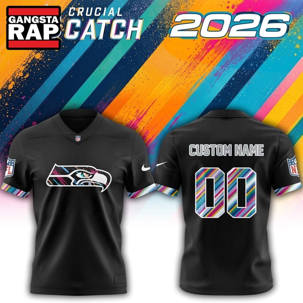 Seattle Seahawks NFL 2026 Crucial Catch Limited Edition Black Football Jersey, Trending Football Jersey Seattle Seahawks Nfl 2026 Crucial Catch Limited Edition Black Football Jersey