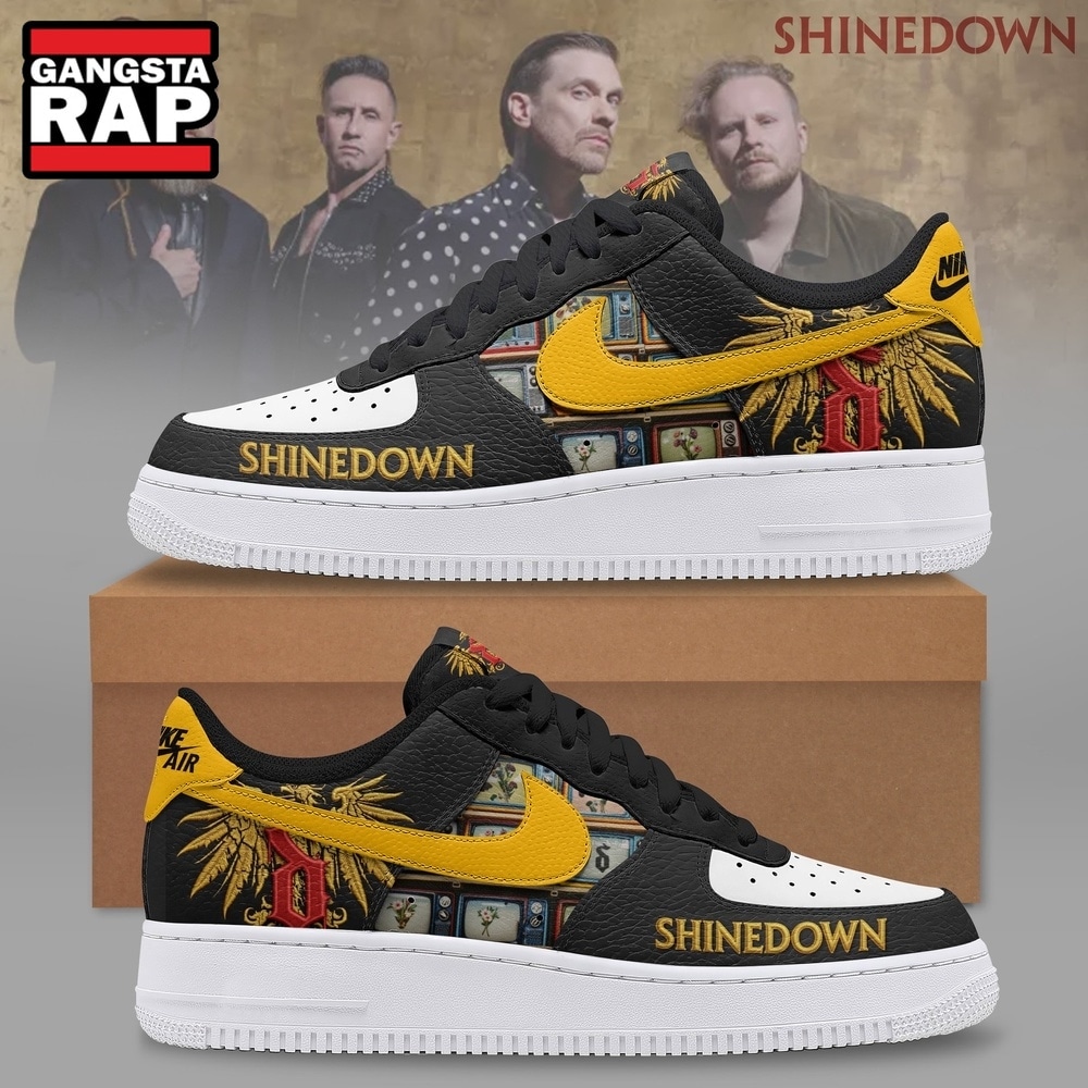 Shinedown Rock Band Custom Air Force 1 Shoes, Wings & TV Graphic Sneakers, Music Air Force 1 Shoes Shinedown Rock Band Custom Air Force 1 Shoes, Wings & TV Graphic Sneakers, Music Air Force 1 Shoes