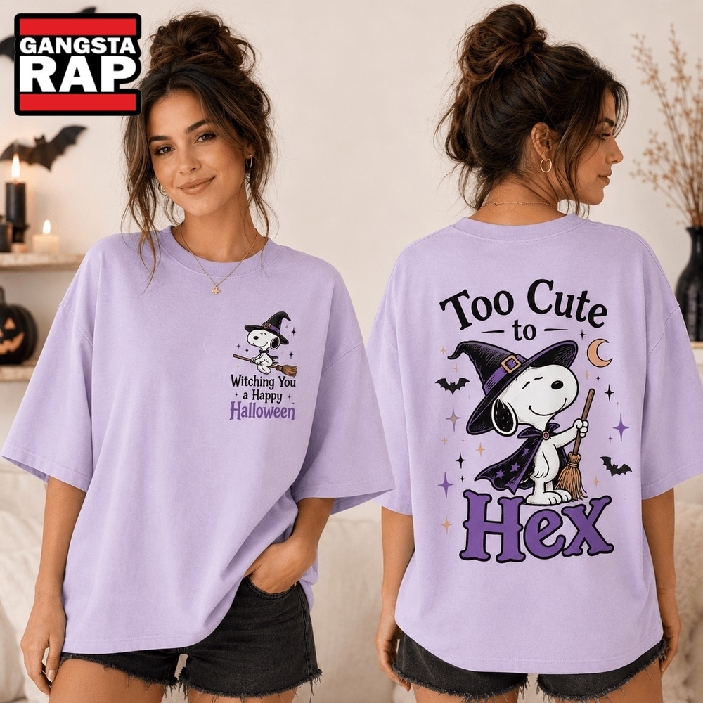Snoopy Witch Too Cute to Hex Halloween 3D Shirt, Trending 3D Music Shirt Snoopy Witch Too Cute to Hex Halloween 3D Shirt, Trending 3D Music Shirt