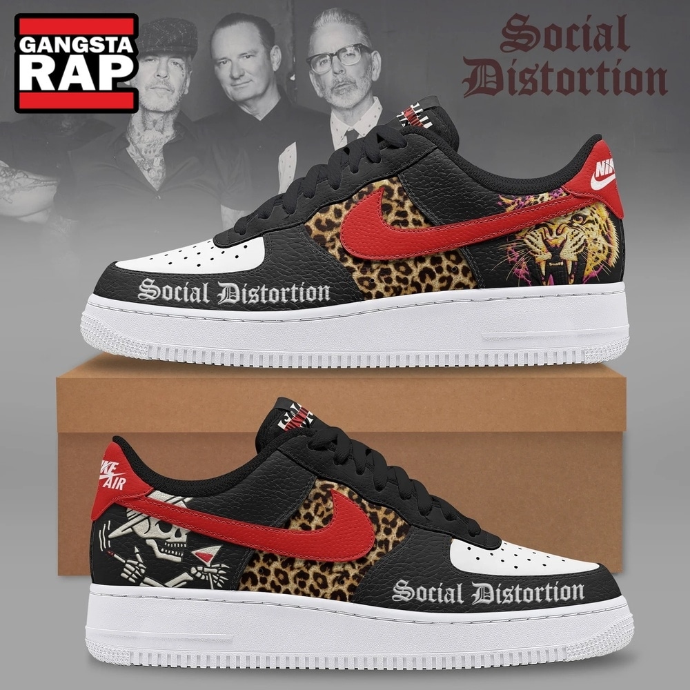 Social Distortion Punk Rock Custom Air Force 1 Shoes, Music Air Force 1 Shoes Social Distortion Punk Rock Custom Air Force 1 Shoes, Music Air Force 1 Shoes
