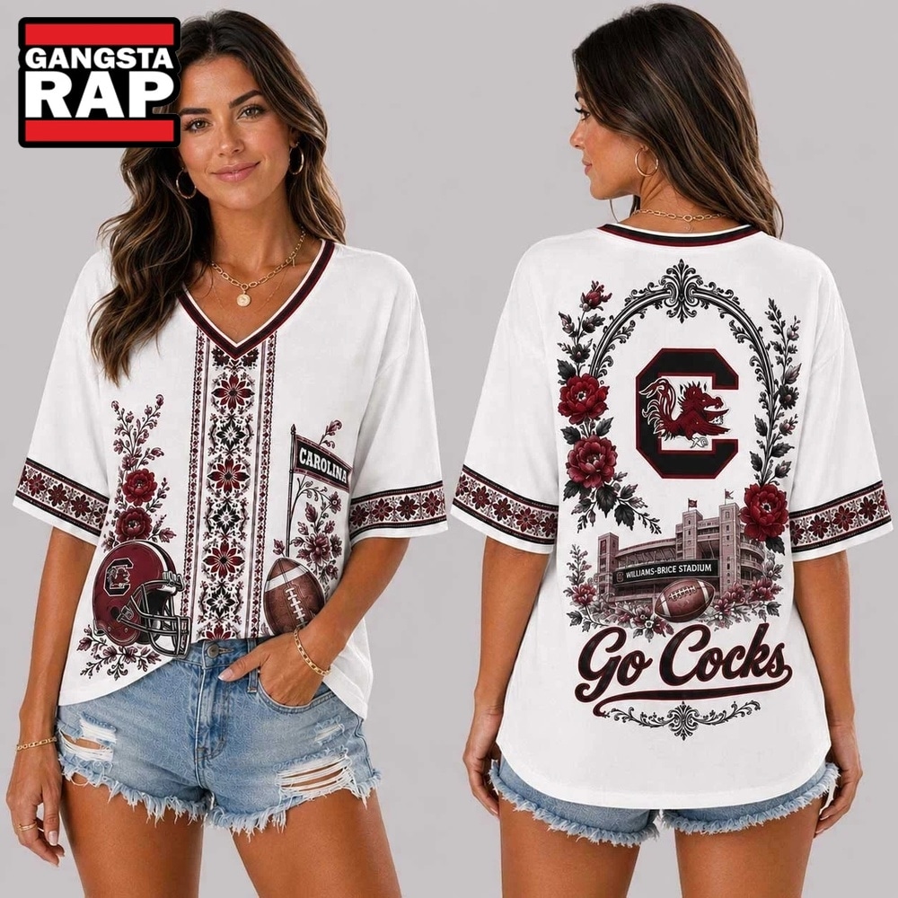 South Carolina Gamecocks NCAA Collegiate Pride Collection V Neck T Shirt, NCAA V Neck T-Shirt South Carolina Gamecocks NCAA Collegiate Pride Collection V Neck T Shirt, NCAA V Neck T-Shirt