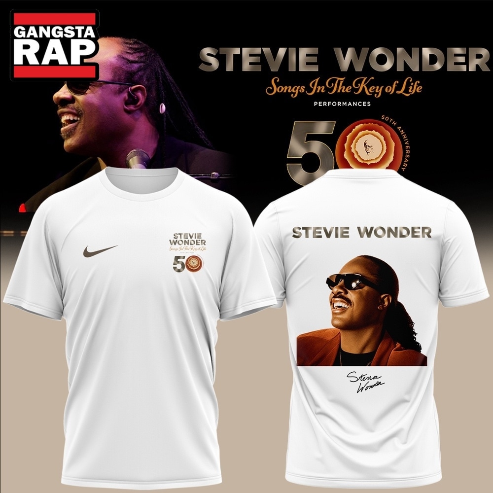 Stevie Wonder Songs in the Key of Life Performances 50th Anniversary Signed 3D Shirt, Trending 3D Music Shirt Stevie Wonder Songs in the Key of Life Performances 50th Anniversary Signed 3D Shirt, Trending 3D Music Shirt