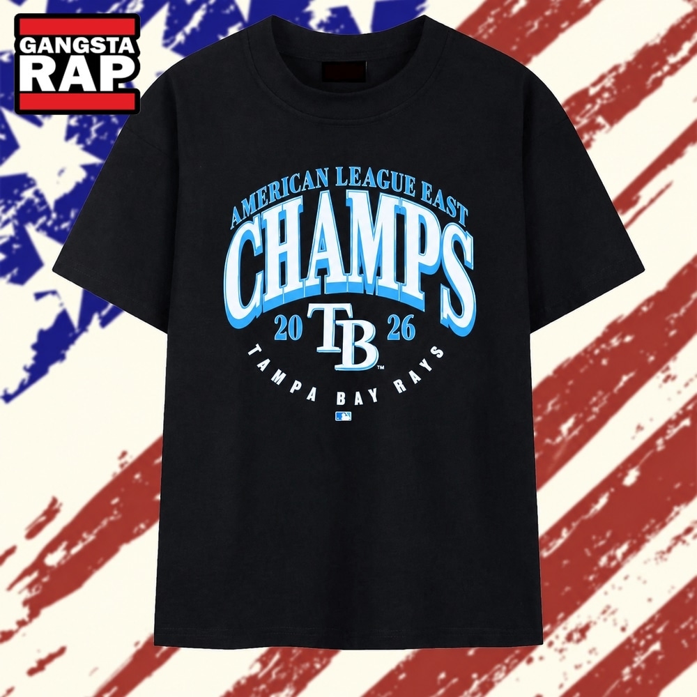 Tampa Bay Rays 2026 American League East Champs T Shirt, Trending 2D Shirt Tampa Bay Rays 2026 American League East Champs T Shirt, Trending 2D Shirt