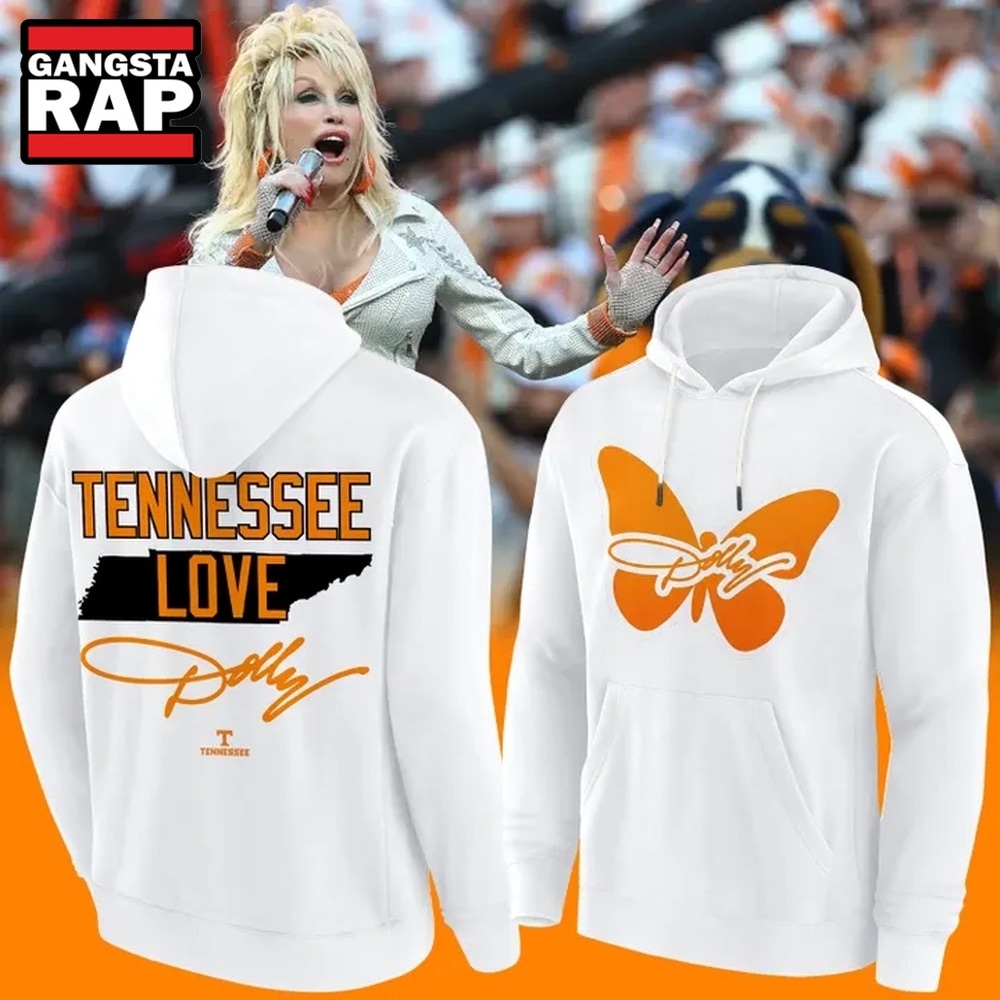 Tennessee Football Dolly Parton Signed White Hoodie, Trending 3D Music Shirt Tennessee Football Dolly Parton Signed White Hoodie, Trending 3D Music Shirt