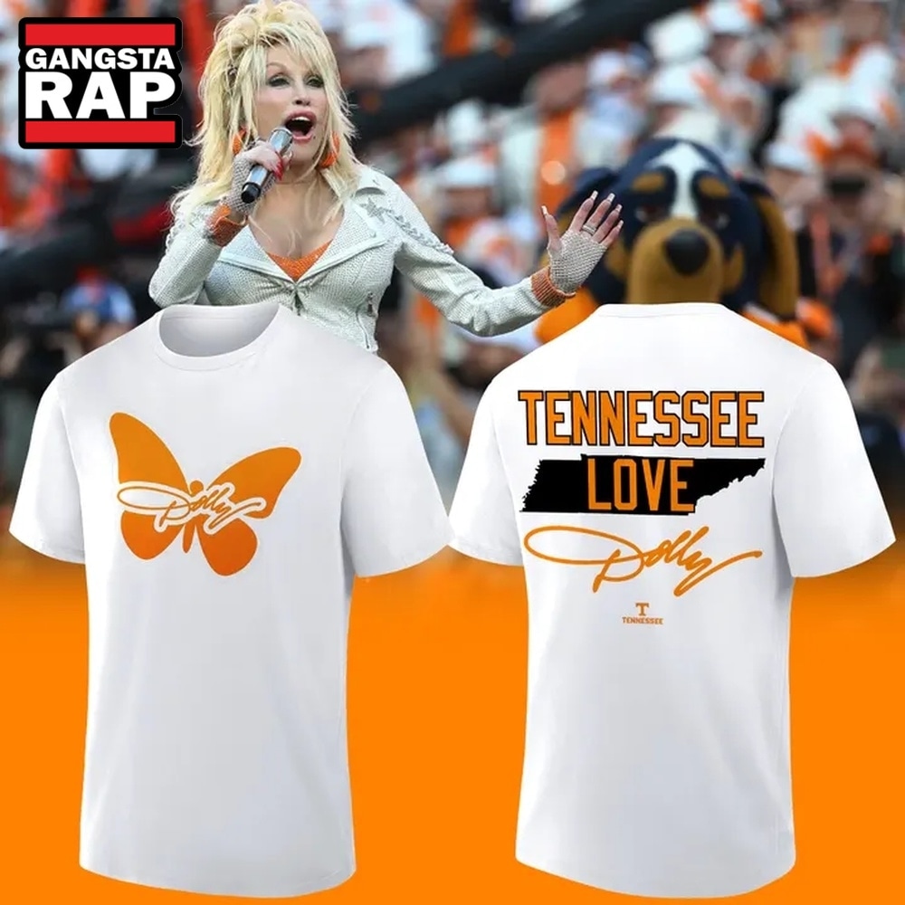 Tennessee Football Dolly Parton Signed White T Shirt, Trending 3D Music Shirt Tennessee Football Dolly Parton Signed White T Shirt, Trending 3D Music Shirt