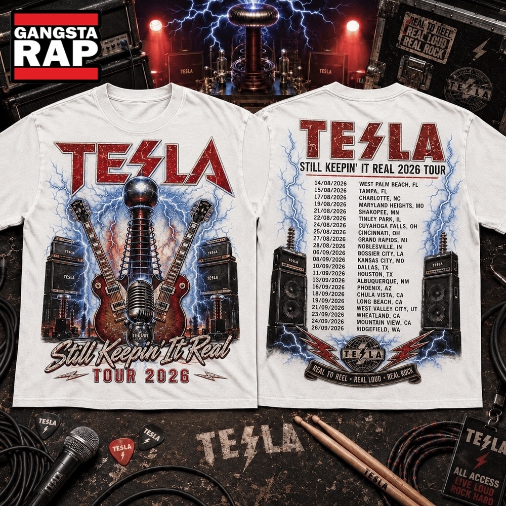 Tesla Still Keepin’ It Real Tour 2026 3D Shirt, Trending 3D Music Shirt Tesla Still Keepin’ It Real Tour 2026 3D Shirt, Trending 3D Music Shirt