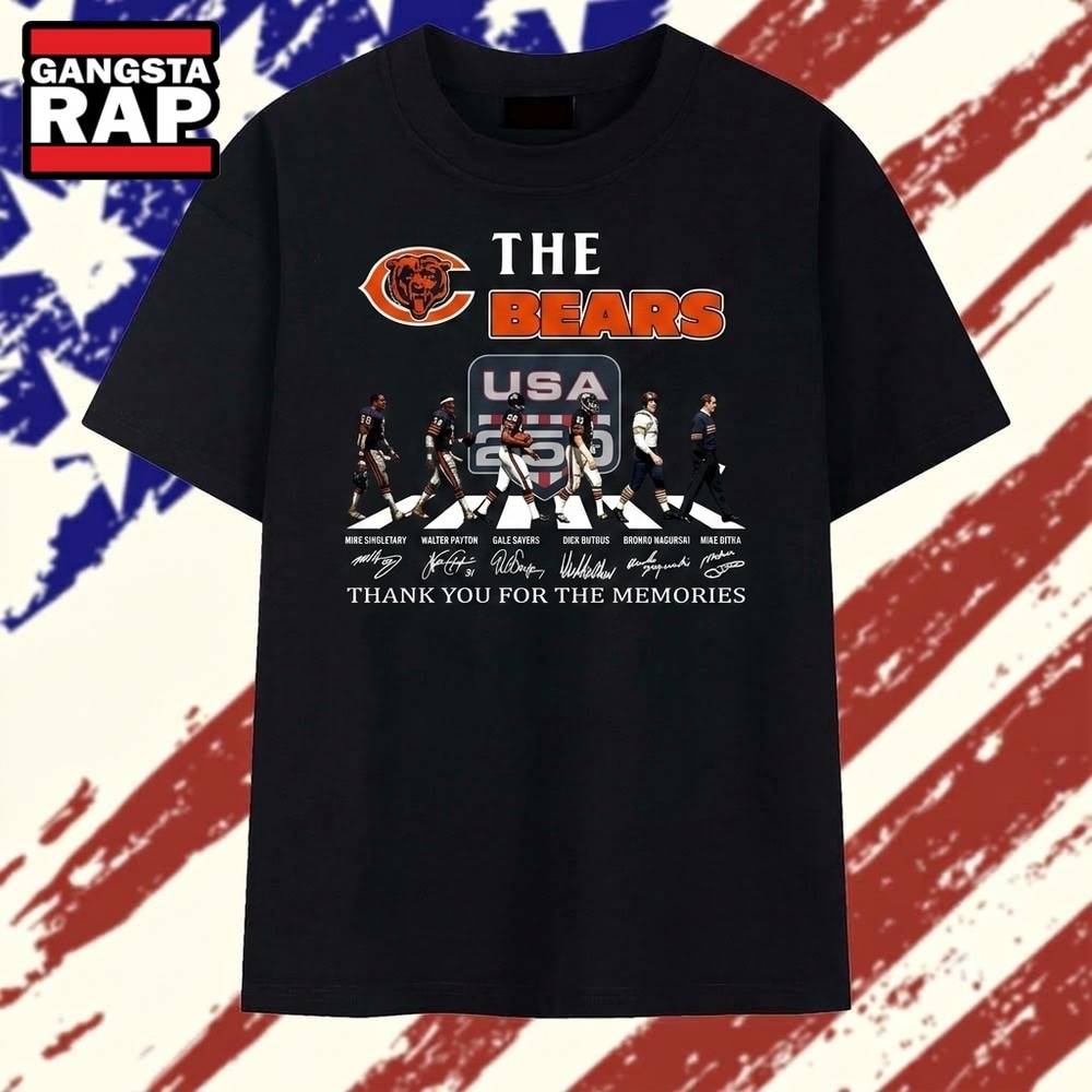The Bears USA 250 Vintage Abbey Road Signatures T Shirt, Trending 2D Shirt The Bears USA 250 Vintage Abbey Road Signatures T Shirt, Trending 2D Shirt