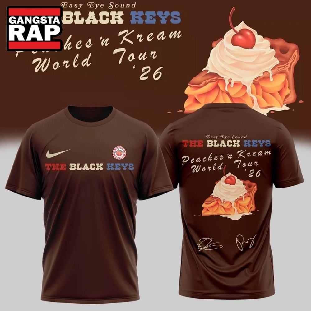 The Black Keys Peaches N Kream World Tour 2026 3D Shirt, Trending 3D Music Shirt