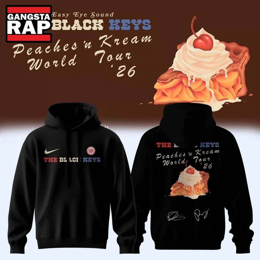 The Black Keys Peaches N Kream World Tour 2026 Signed Hoodie, Trending 3D Music Shirt