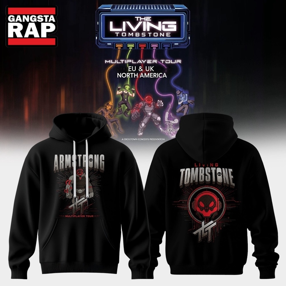 The Living Tombstone Multiplayer Tour 2026 Amstrong Hoodie, Trending 3D Music Shirt The Living Tombstone Multiplayer Tour 2026 Amstrong Hoodie, Trending 3D Music Shirt