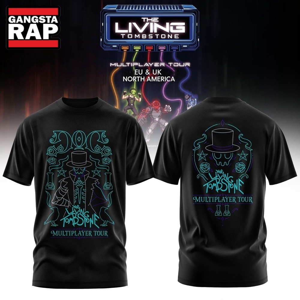 The Living Tombstone Multiplayer Tour 2026 Doc T Shirt, Trending 3D Music Shirt The Living Tombstone Multiplayer Tour 2026 Doc T Shirt, Trending 3D Music Shirt