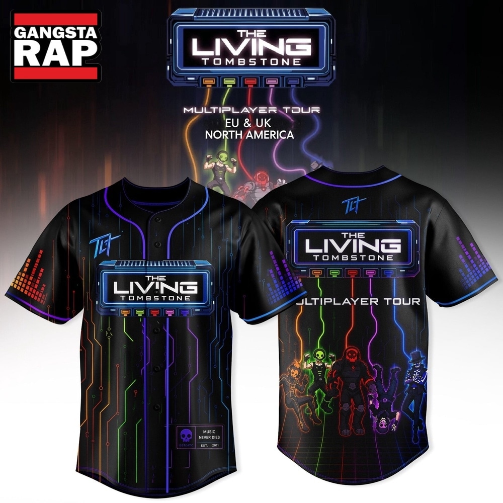 The Living Tombstone Multiplayer Tour 2026 Exclusive Baseball Jersey, Trending Music Jersey The Living Tombstone Multiplayer Tour 2026 Exclusive Baseball Jersey, Trending Music Jersey