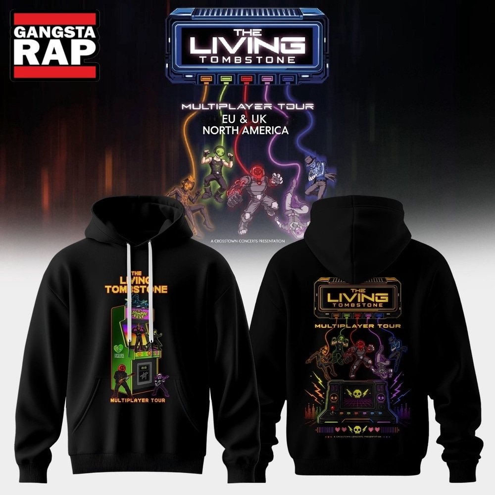 The Living Tombstone Multiplayer Tour 2026 Limited Hoodie, Trending 3D Music Shirt The Living Tombstone Multiplayer Tour 2026 Limited Hoodie, Trending 3D Music Shirt
