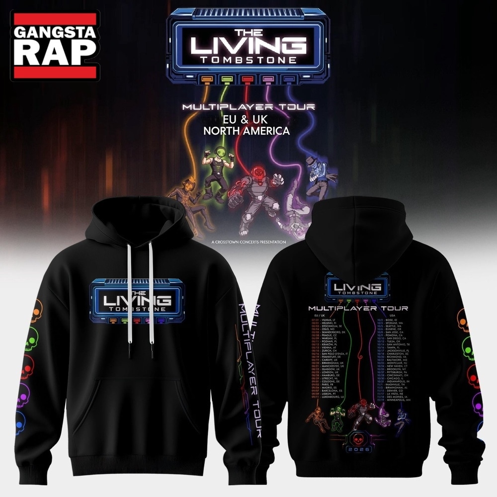 The Living Tombstone Multiplayer Tour 2026 New Design Hoodie, Trending 3D Music Shirt The Living Tombstone Multiplayer Tour 2026 New Design Hoodie, Trending 3D Music Shirt