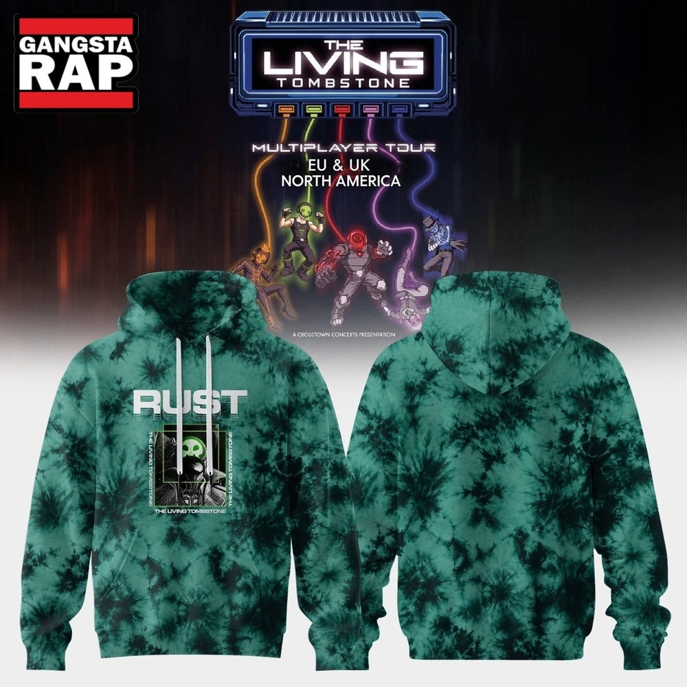 The Living Tombstone Multiplayer Tour 2026 Rust Hoodie, Trending 3D Music Shirt The Living Tombstone Multiplayer Tour 2026 Rust Hoodie, Trending 3D Music Shirt