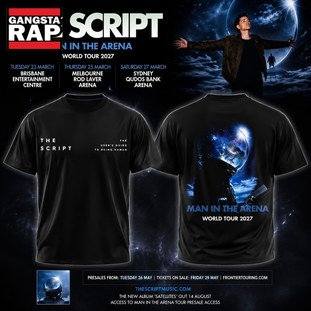 The Script Man In The Arena Tour 2026 3D Shirt, Trending 3D Music Shirt The Script Man In The Arena Tour 2026 3D Shirt, Trending 3D Music Shirt