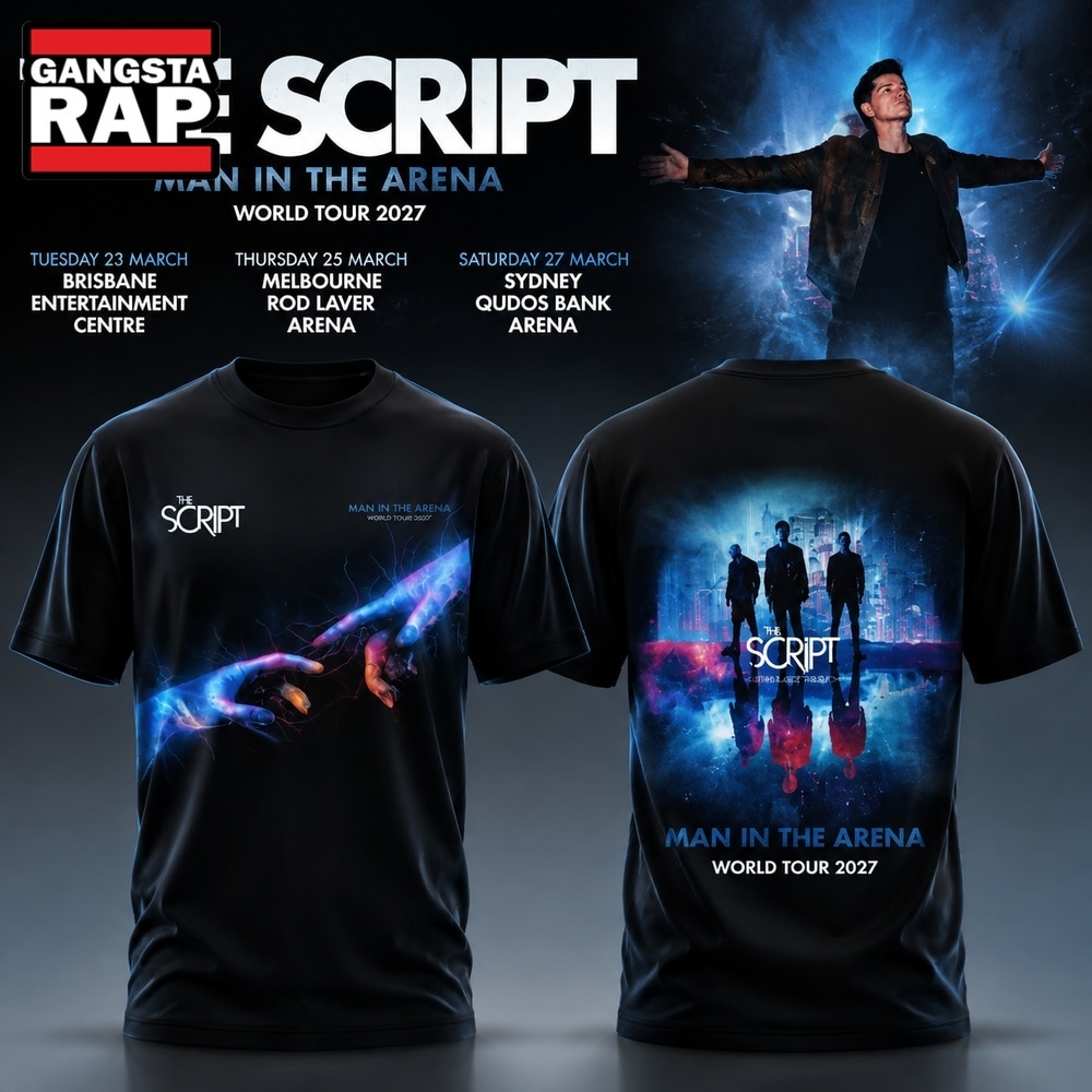 The Script Man In The Arena Tour 2026 Graphic Design T Shirt, Trending 3D Music Shirt The Script Man In The Arena Tour 2026 Graphic Design T Shirt, Trending 3D Music Shirt