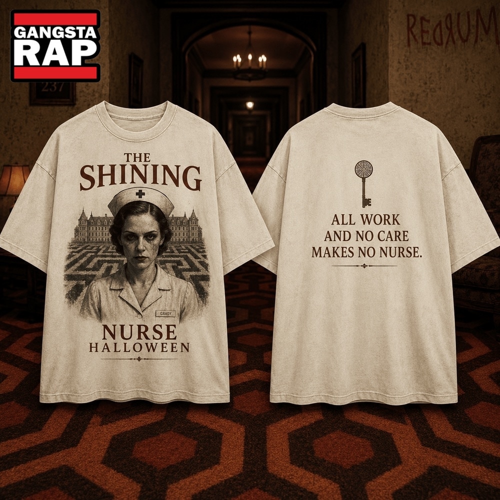 The Shining Nurse Overlook Halloween 3D Shirt, Trending 3D Music Shirt The Shining Nurse Overlook Halloween 3D Shirt