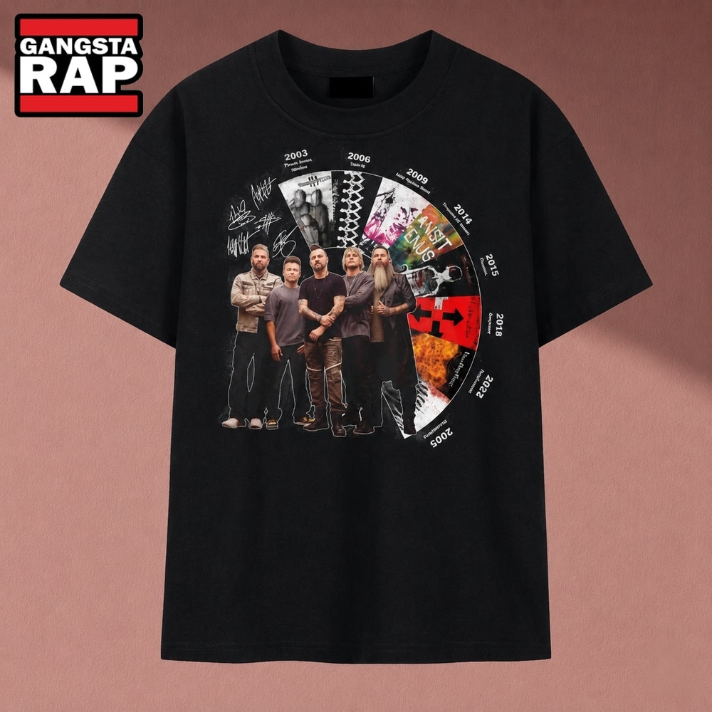 Three Days Grace Albums Discography Timeline Band Signatures T Shirt, Music 2D Shirt Three Days Grace Albums Discography Timeline Band Signatures T Shirt, Music 2D Shirt