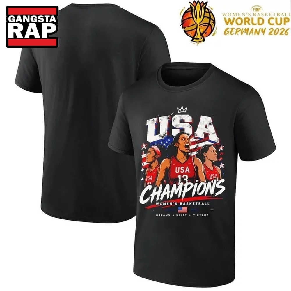 USA Champion FIBA Women's Basketball World Cup Champion 2026 T Shirt, Trending 2D Shirt USA Champion FIBA Women's Basketball World Cup Champion 2026 T Shirt, Trending 2D Shirt