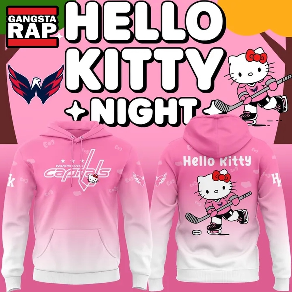 Where to Buy Washington Capitals Merch Fans Are Searching For 7 Washington Capitals x Hello Kitty 2026 Limited edition Hoodie, Trending Design Shirt
