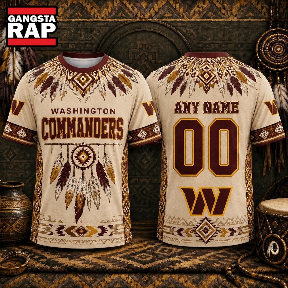 Washington Commanders 2026 NFL Native American Heritage 3D Shirt, Football New Design Shirt Washington Commanders 2026 Nfl Native American Heritage 3D Shirt