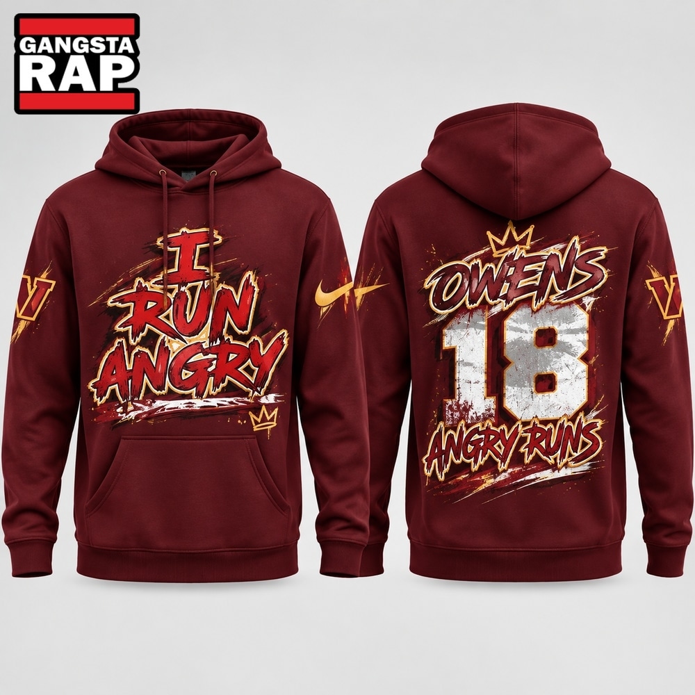 Washington Commanders Tyler Owens I Run Angry 2026 Red Hoodie, Trending Design Shirt Washington Commanders Tyler Owens I Run Angry 2026 Red Hoodie, Trending Design Shirt