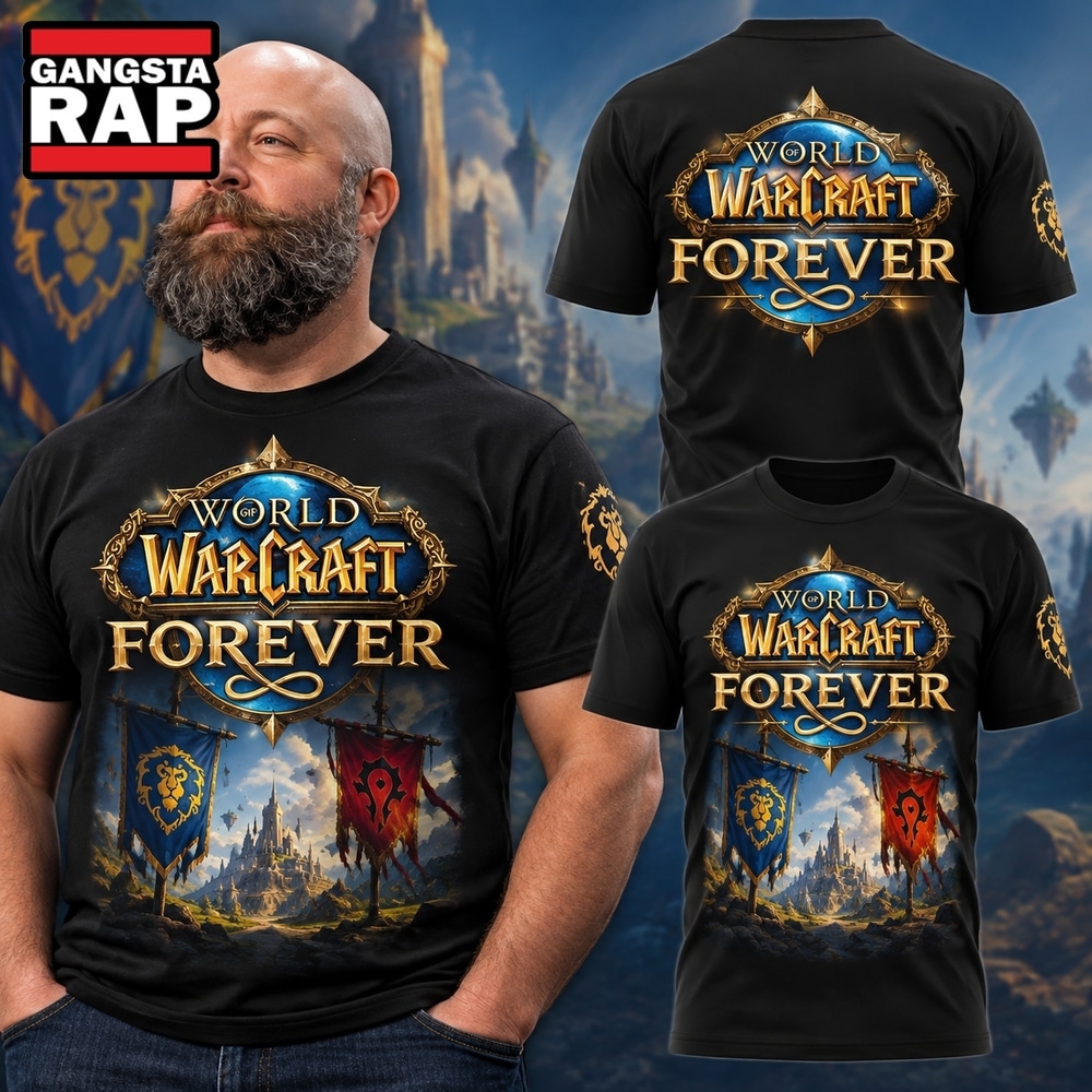 World Of Warcraft Azeroth Forever 2026 Special New Black T Shirt, Trending Design Shirt World OF Warcraft Azeroth Forever 2026 Special New Black T Shirt