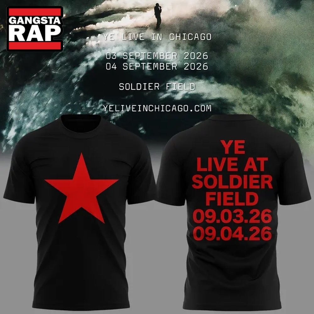 Ye Live at Soldier Field: Top Picks for 2026 Concert Experience 4 YE LIVE AT SOLDIER FIELD, 2026 Ye Live Concert Tour Black T Shirt, Trending 3D Music Shirt