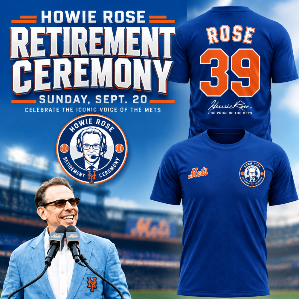 New York Mets Howie Rose 39 Years Celebrate The Iconic Voice Of The Mets Blue 3D Shirt, Trending Design Shirt New York Mets Howie Rose 39 Years Celebrate The Iconic Voice OF The Mets Blue 3D Shirt