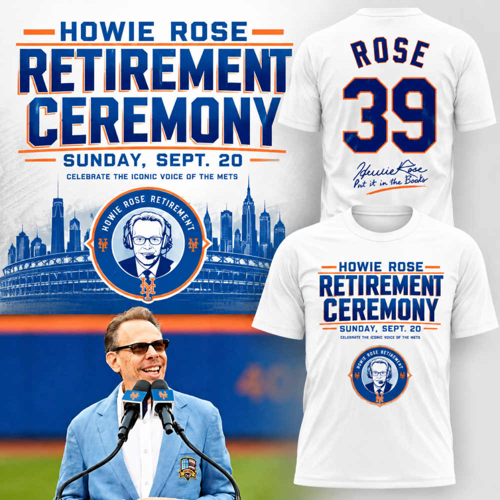 New York Mets Howie Rose 39 Years Celebrate The Iconic Voice Of The Mets White T Shirt, Trending Design Shirt New York Mets Howie Rose 39 Years Celebrate The Iconic Voice OF The Mets White T Shirt