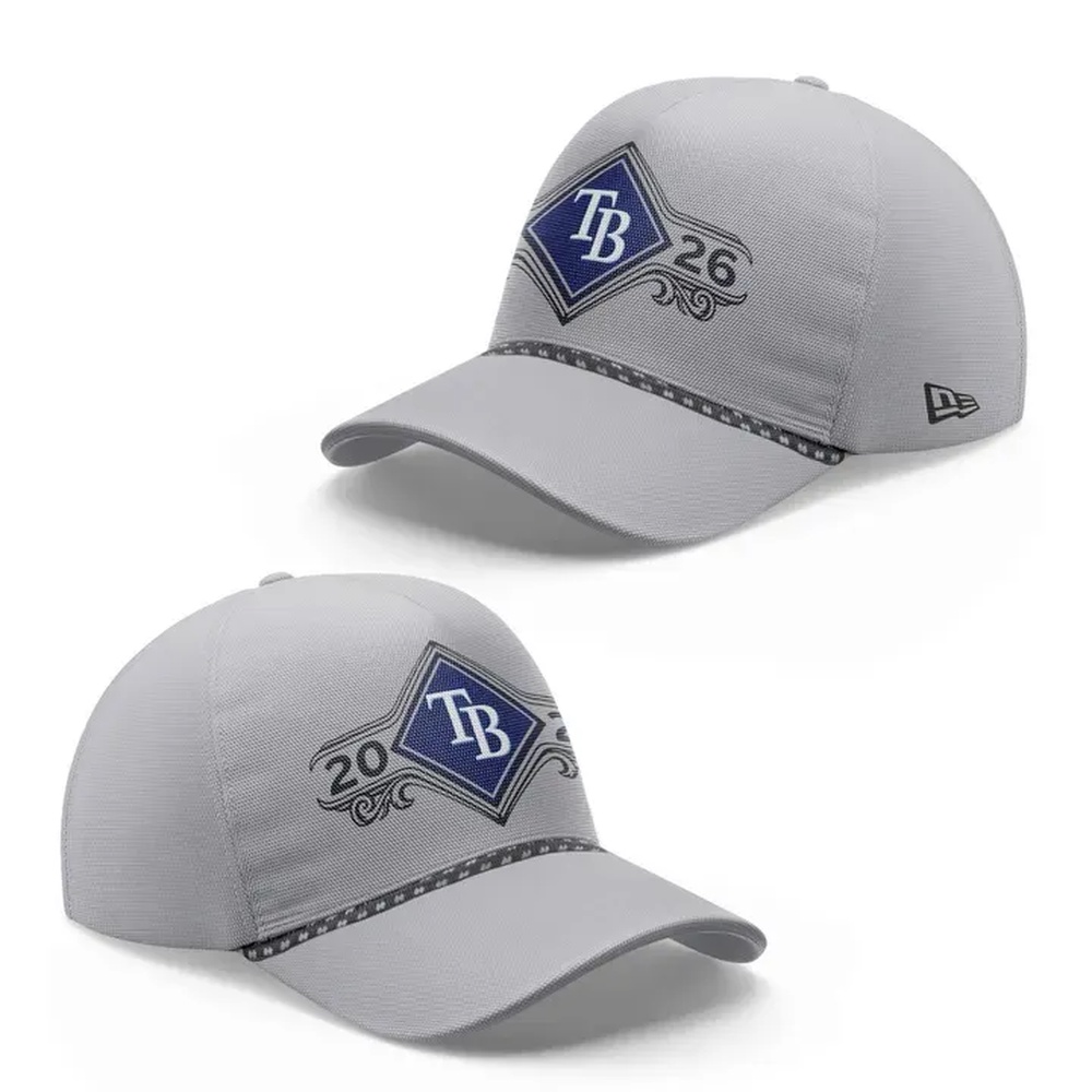 Tampa Bay Rays Gray 2026 MLB Division Series Champions Distressed Locker Room Take October Baseball Cap, Trending Baseball Cap Tampa Bay Rays Gray 2026 Mlb Division Series Champions Distressed Locker Room Take October Baseball Cap