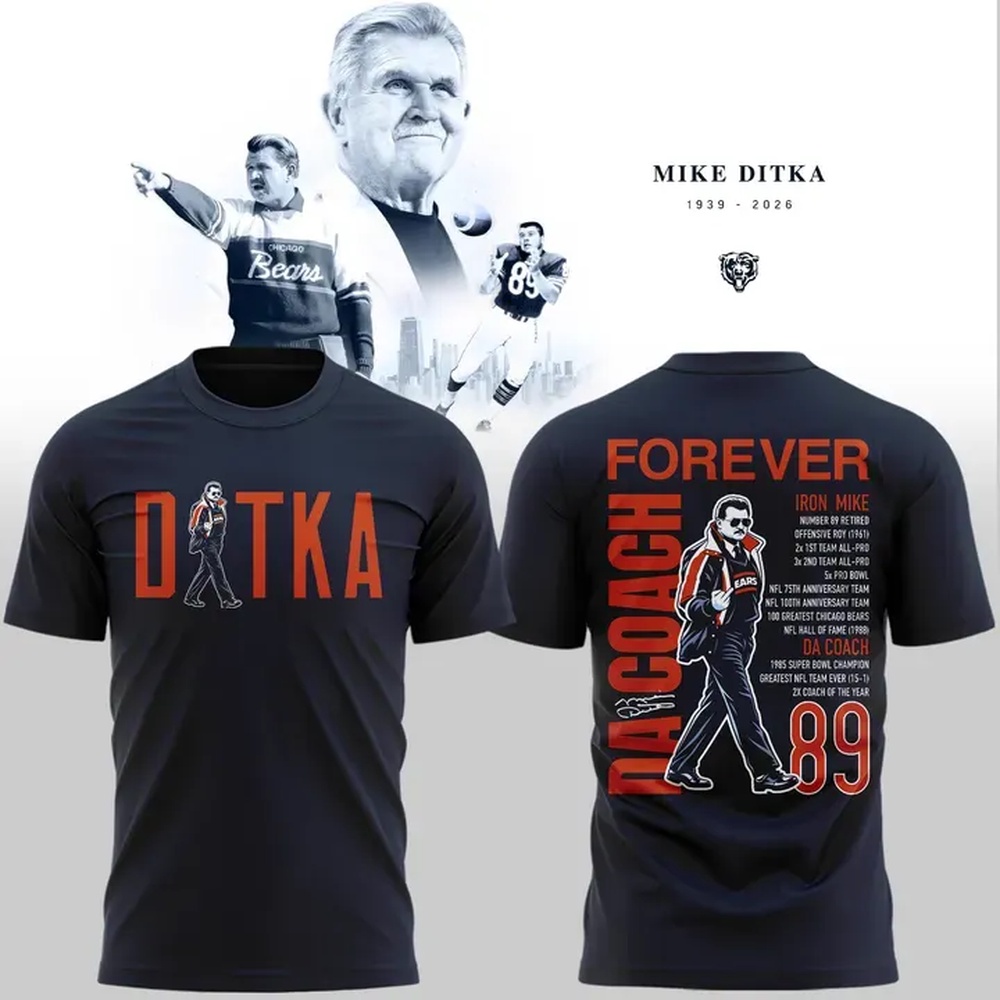 Chicago Bears Mike Ditka Forever Remembering a Legend Paying Tribute to Da Coach T Shirt, Trending Design Shirt Chicago Bears Mike Ditka Forever Remembering a Legend Paying Tribute to Da Coach T Shirt, Trending Design Shirt