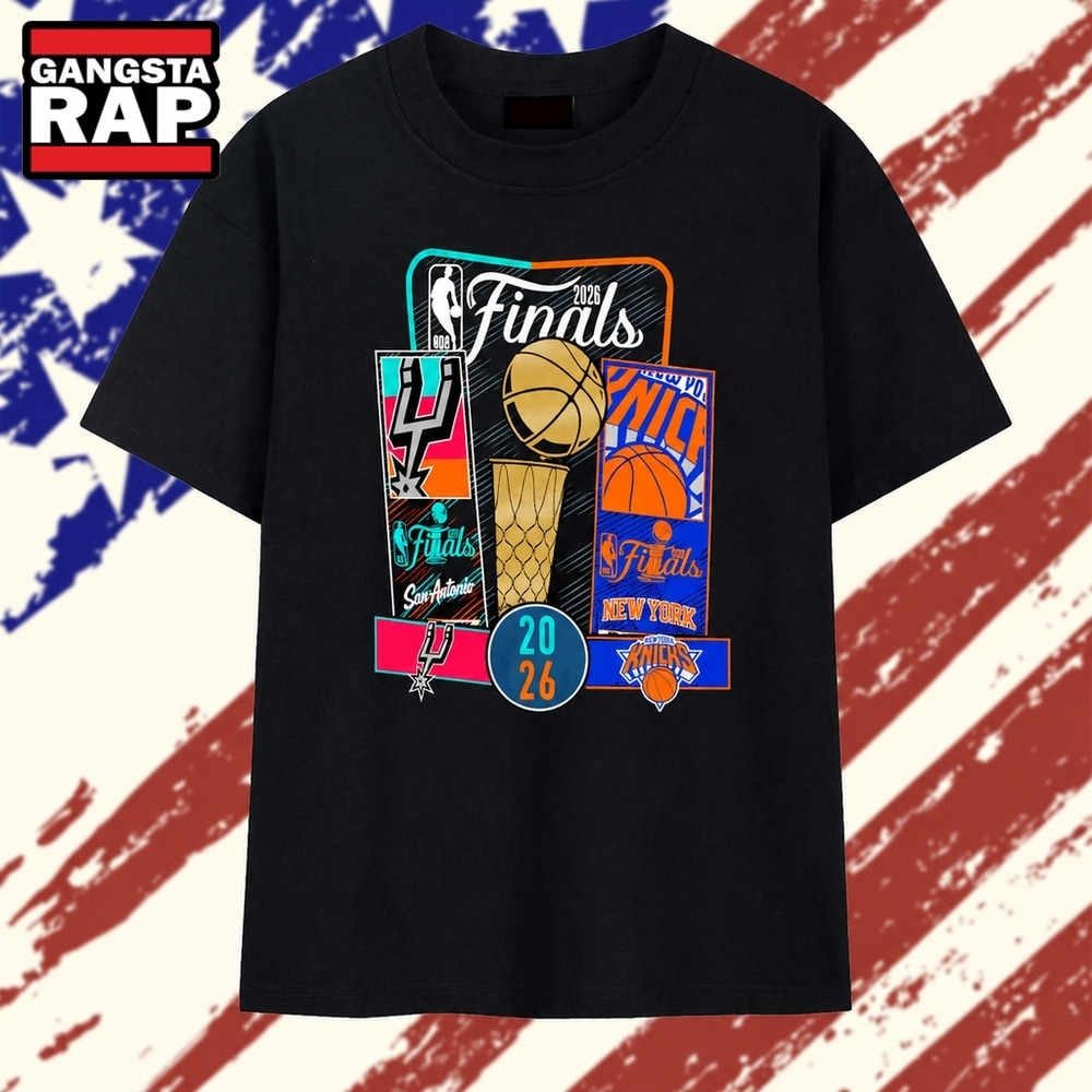 2026 NBA Finals San Antonio Spurs vs New York Knicks T Shirt, Trending 2D Shirt 2026 Nba Finals San Antonio Spurs VS New York Knicks T Shirt