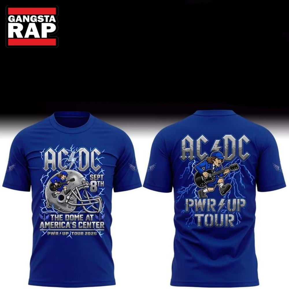 ACDC x St. Louis Battlehawks The Dome At America’s Center Power Up Tour 2026 T Shirt, Trending Design Shirt Acdc X ST Louis Battlehawks The Dome AT America S Center Power UP Tour 2026 T Shirt
