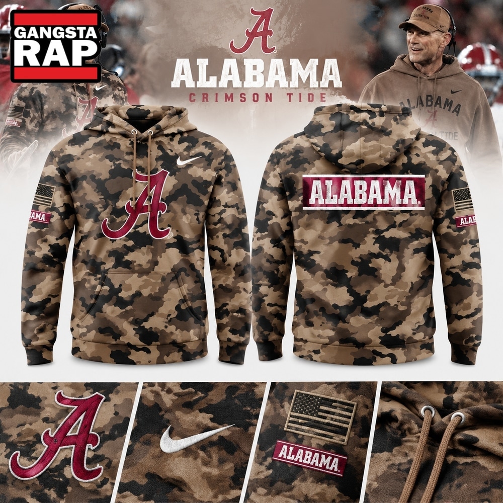 Alabama Crimson Tide 2026 Military Appreciation Camo Hoodie, Trending Design Shirt Alabama Crimson Tide 2026 Military Appreciation Camo Hoodie, Trending Design Shirt