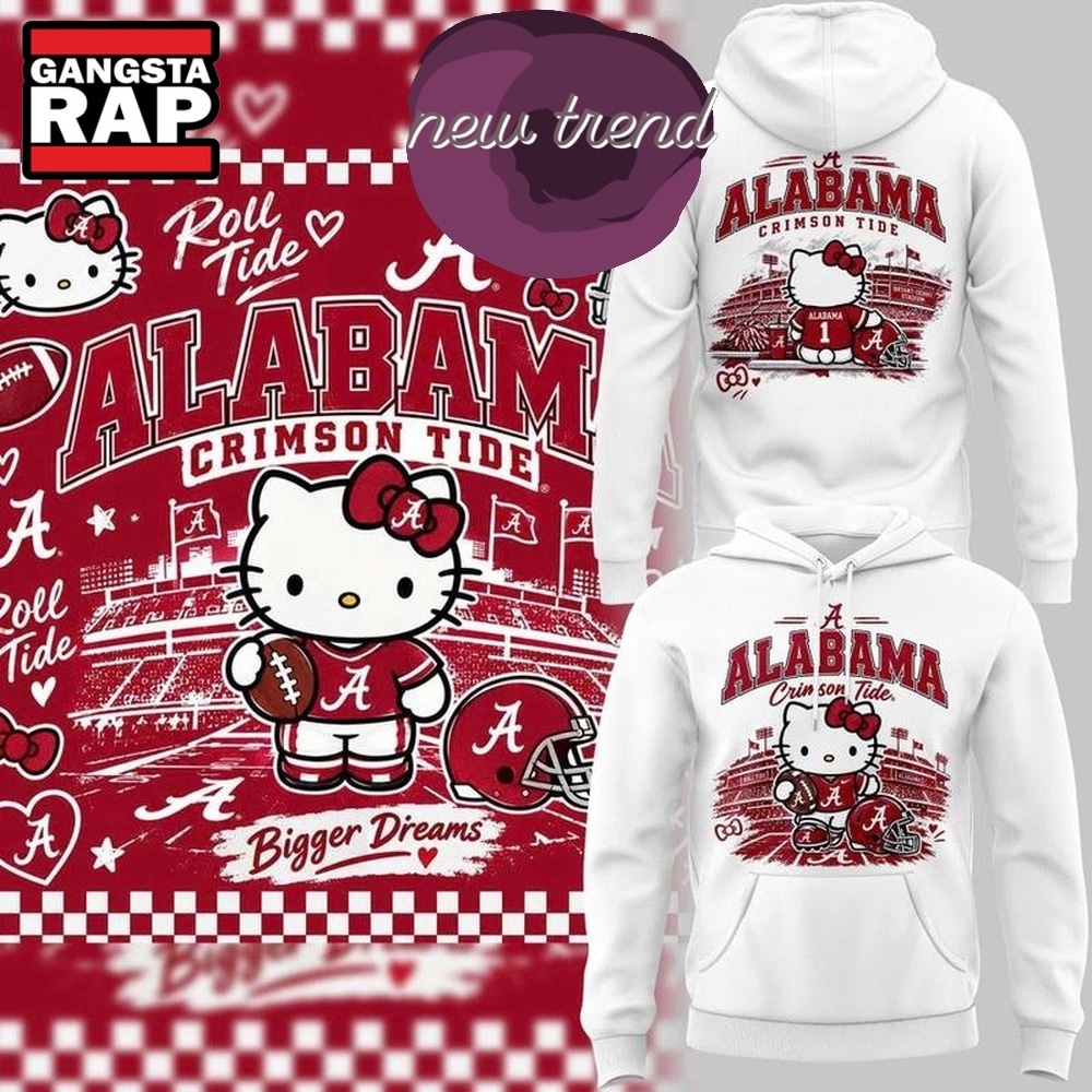 Alabama Crimson Tide x Hello Kitty 2026 Limited Edition Hoodie, Trending Design Shirt Alabama Crimson Tide x Hello Kitty 2026 Limited Edition Hoodie, Trending Design Shirt