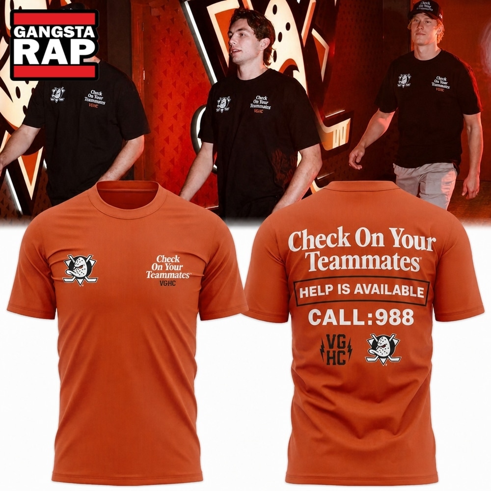 Anaheim Ducks Check On Your Teammates 3D Shirt, Trending Design Shirt Anaheim Ducks Check On Your Teammates 3D Shirt, Trending Design Shirt