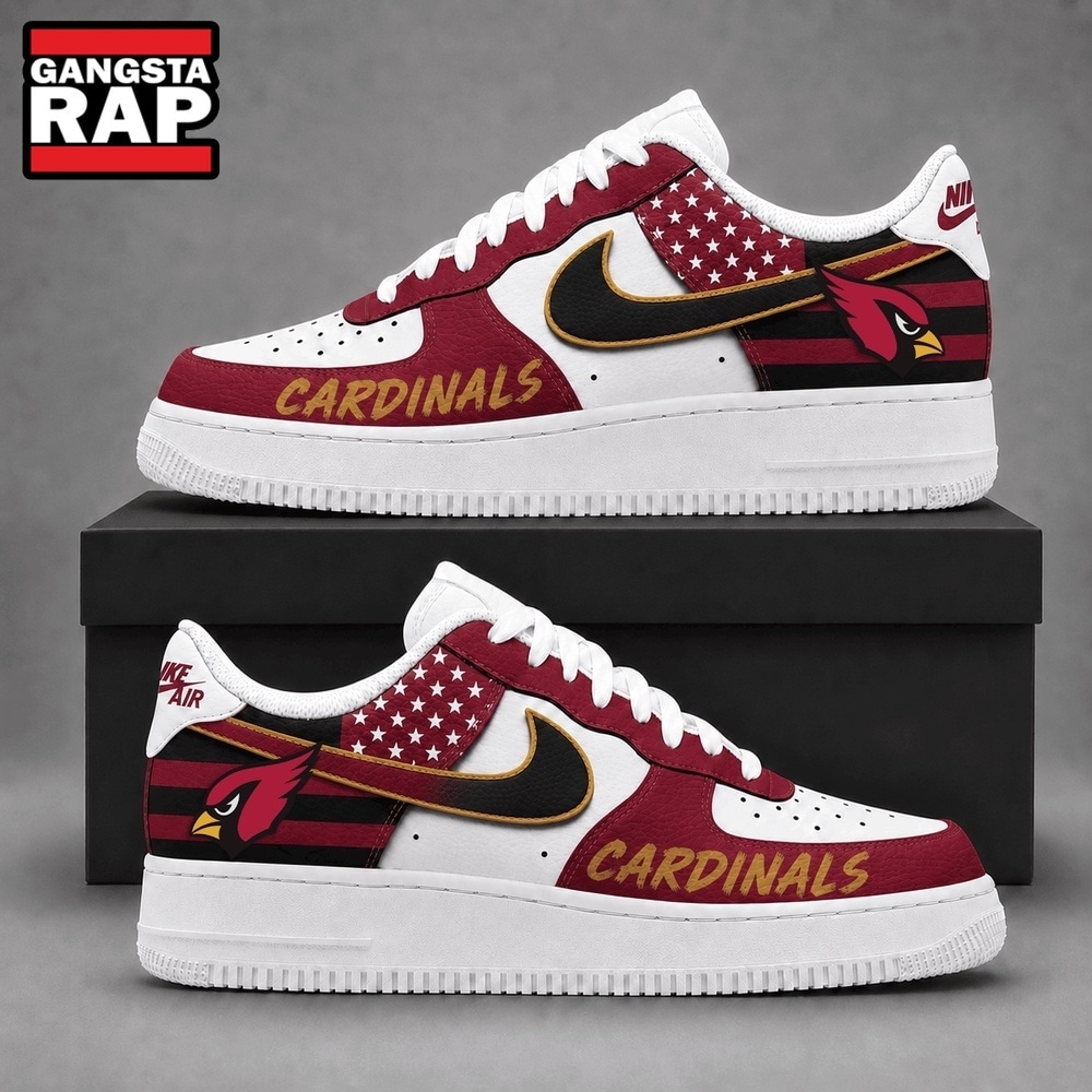 Arizona Cardinals NFL American Flag Football Team Limited Air Force 1 Shoes Sneakers