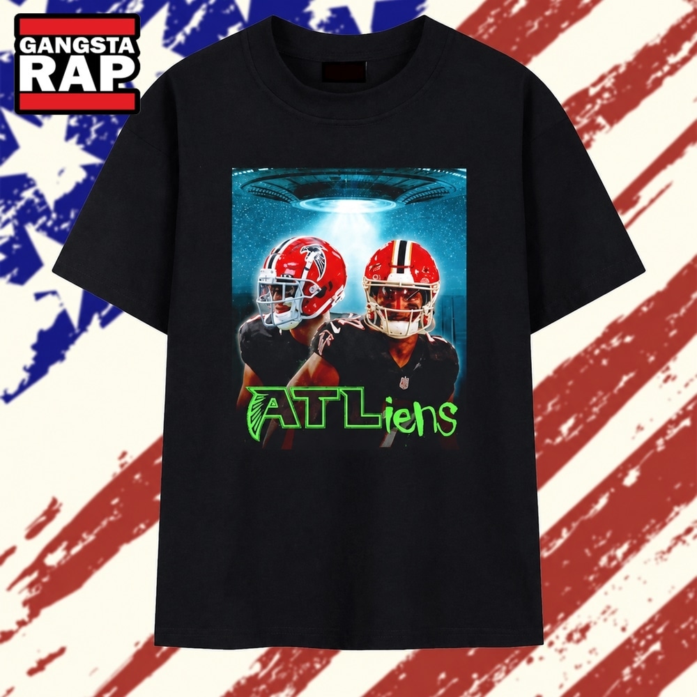 Atlanta Falcons ATLliens Football Players T Shirt, Trending 2D Shirt Atlanta Falcons ATLliens Football Players T Shirt, Trending 2D Shirt