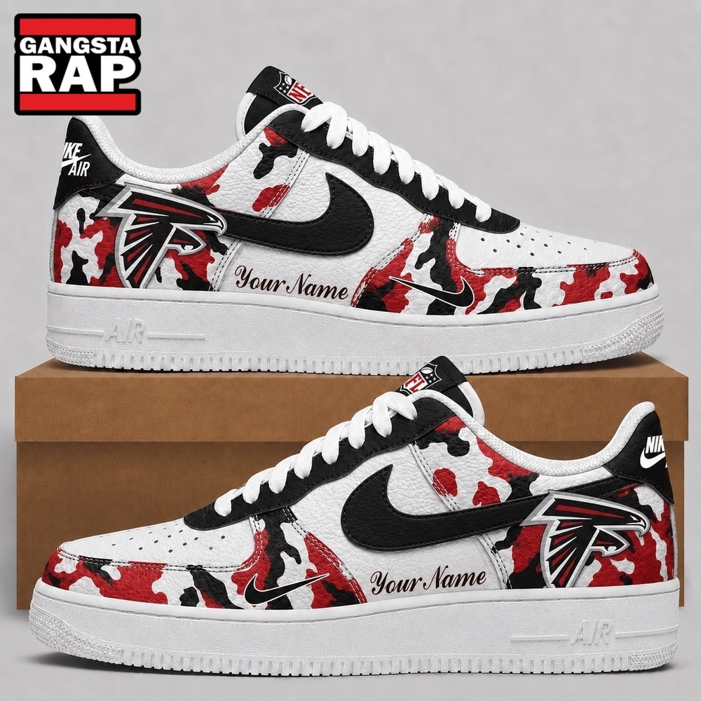 Atlanta Falcons NFL Team Camo Air Force 1 Shoes Sneakers Atlanta Falcons NFL Team Camo Air Force 1 Shoes Sneakers