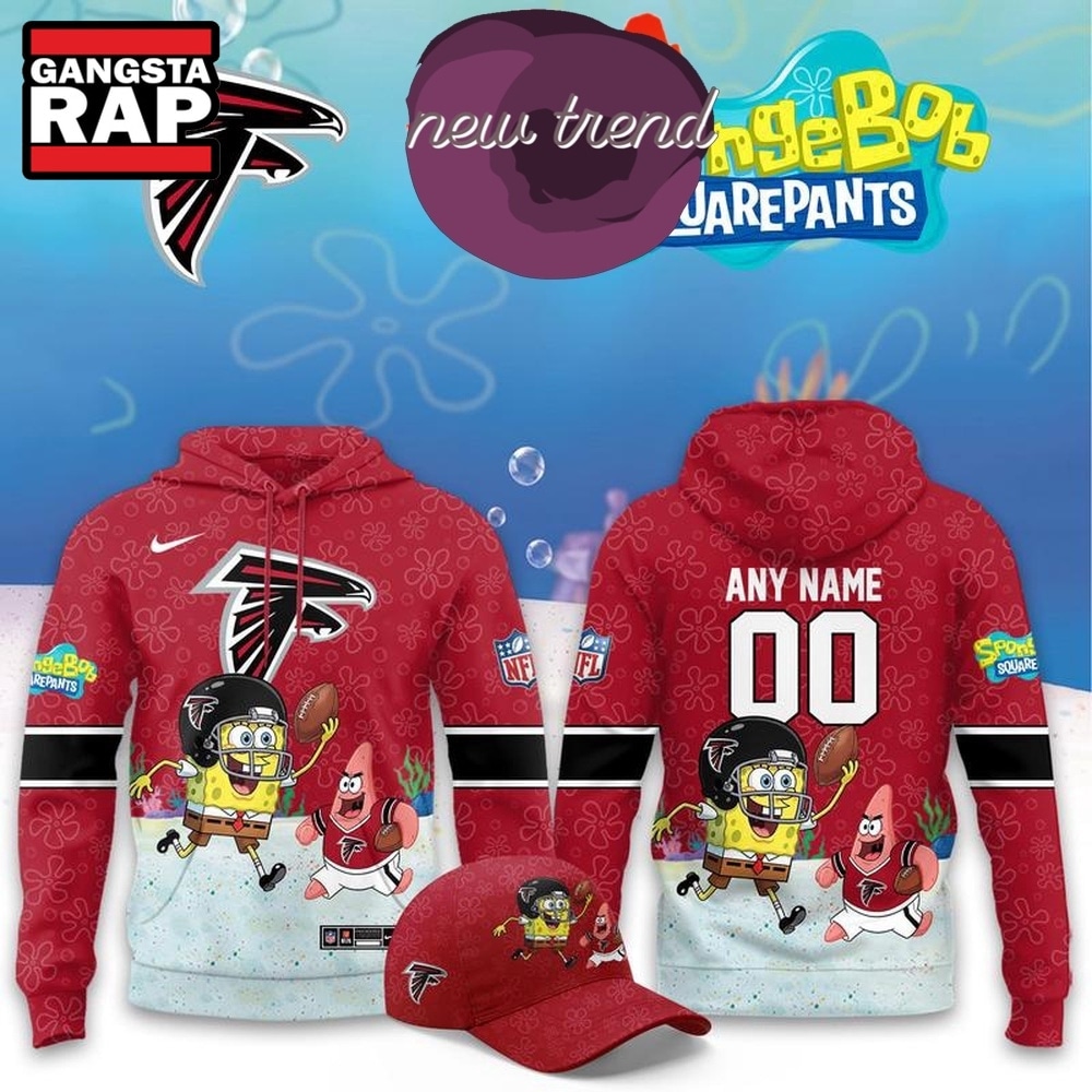 Atlanta Falcons x SpongeBob Limited Edition Personalized Hoodie, Trending Design Shirt Atlanta Falcons x SpongeBob Limited Edition Personalized Hoodie, Trending Design Shirt