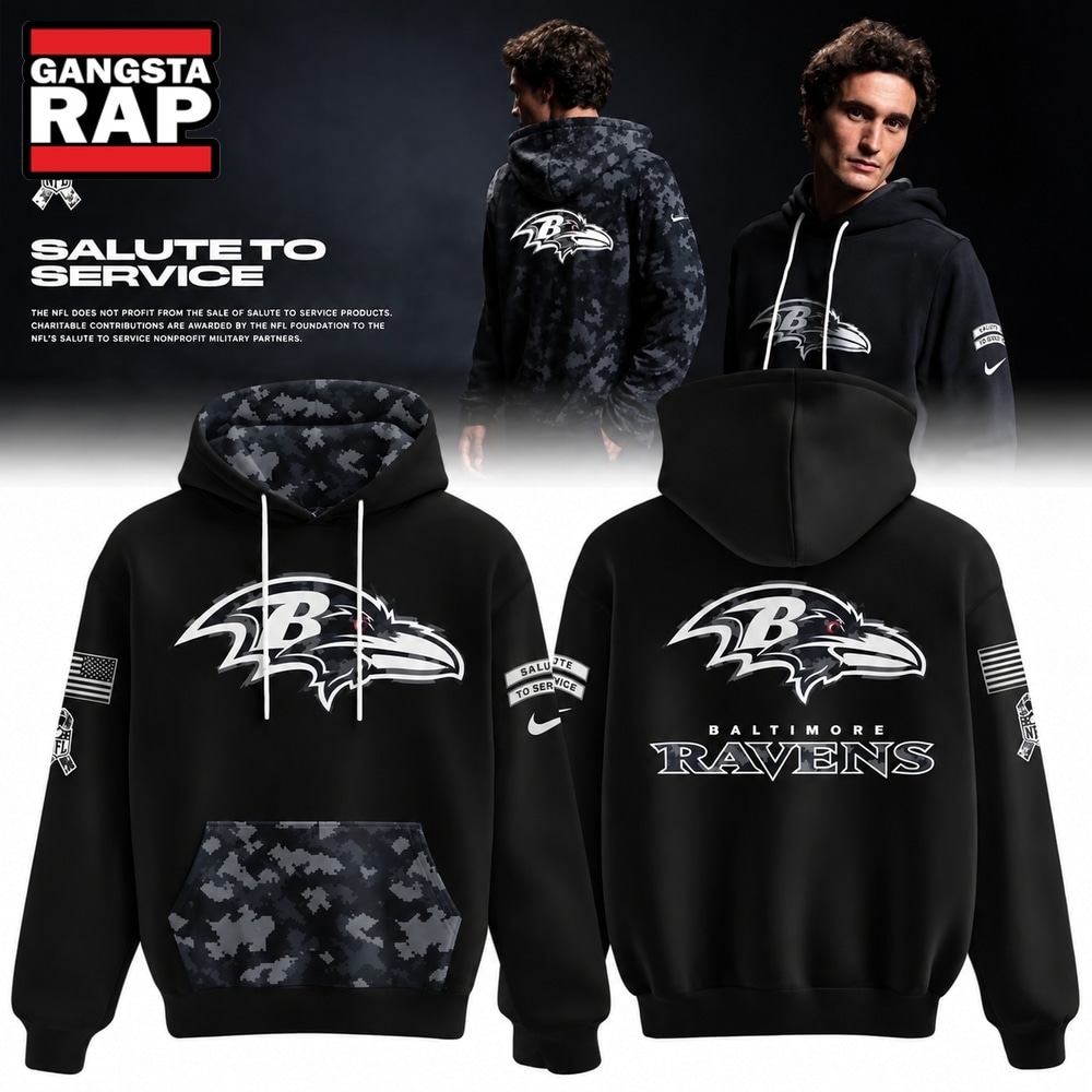 Baltimore Ravens 2026 Salute to Service Limited Edition Black Hoodie, Trending Design Shirt Baltimore Ravens 2026 Salute to Service Limited Edition Black Hoodie, Trending Design Shirt