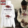 Baltimore Ravens Da GOAT 2026 White Hoodie, Trending Design Shirt Baltimore Ravens DA Goat 2026 White Hoodie