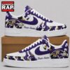 Baltimore Ravens NFL Team Camo Air Force 1 Shoes Sneakers 2 Baltimore Ravens NFL Team Camo Air Force 1 Shoes Sneakers