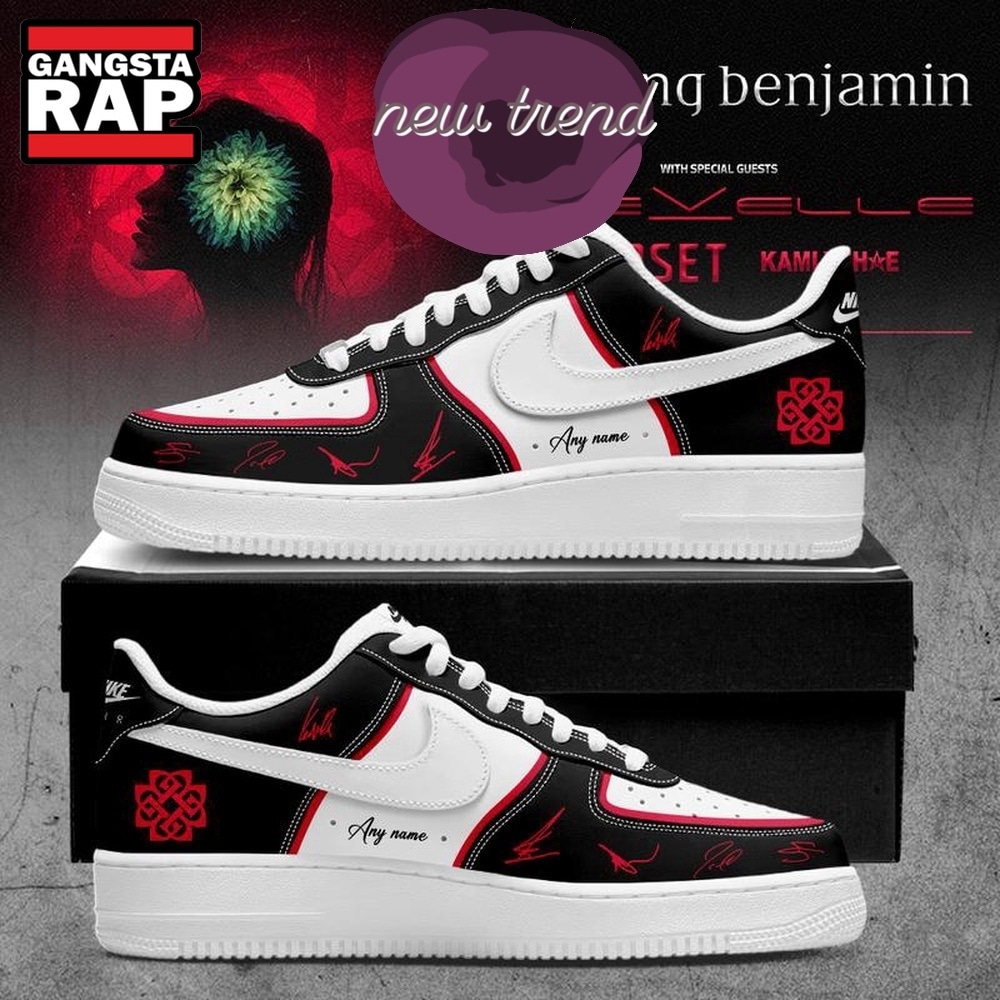 Breaking Benjamin North American World Tour 2026 Limited Edition Black Air Force 1 Shoes