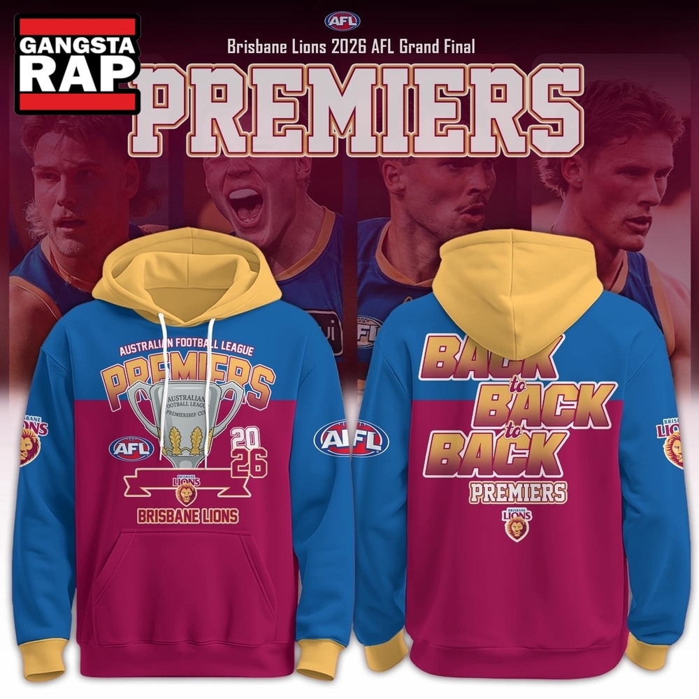 Brisbane Lions 2026 AFL Premiers Three Peat New Design Hoodie, Trending Design Shirt Brisbane Lions 2026 Afl Premiers Three Peat New Design Hoodie