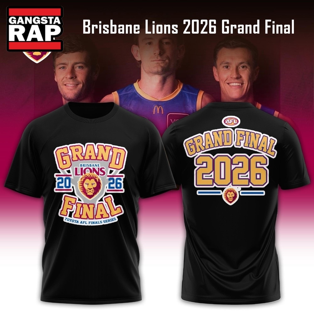Brisbane Lions 2026 Grand Final Black T Shirt, Trending Design Shirt Brisbane Lions 2026 Grand Final Black T Shirt